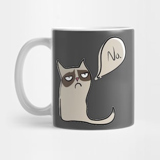 Black Cat Says No Mug